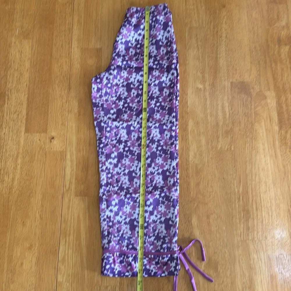✋ Girls Limited Too Purple Pink Floral Butterfly Pajama Set Size 7 Silky